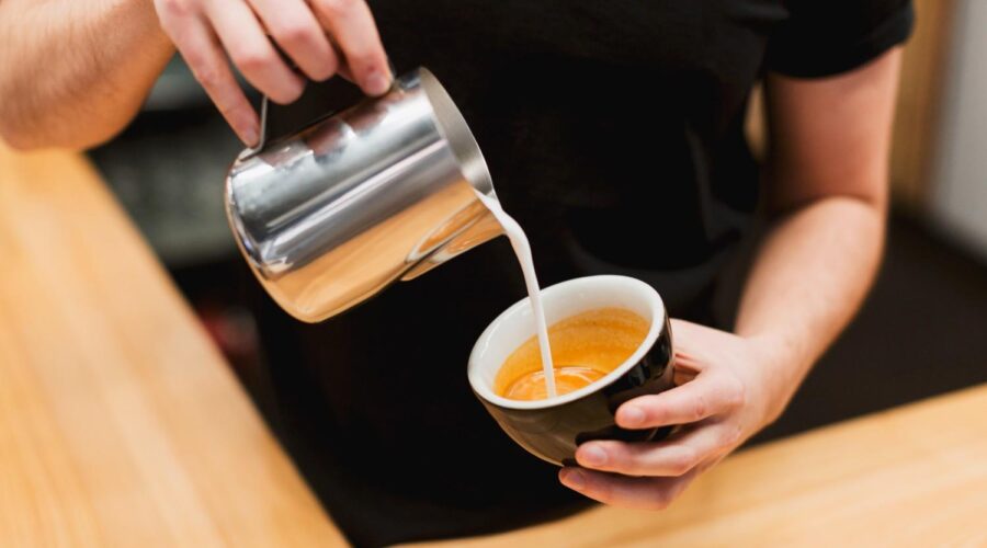 Cara Membuat Motif Kopi Latte