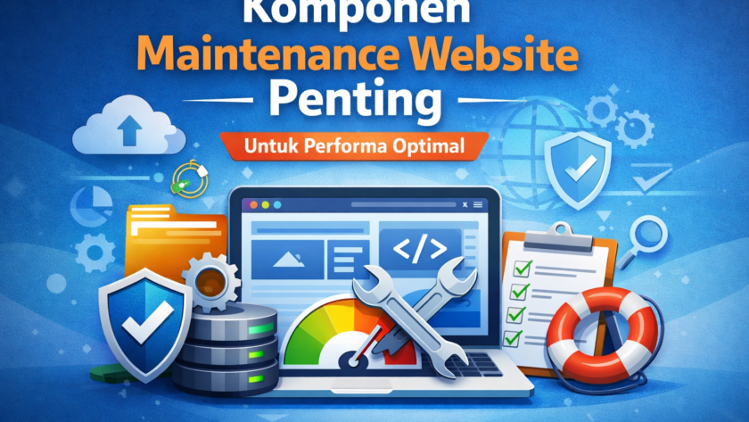 komponen maintenance website penting
