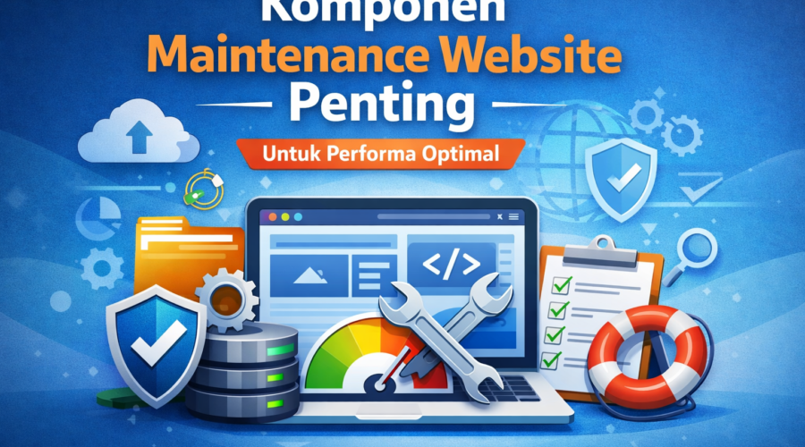 komponen maintenance website penting