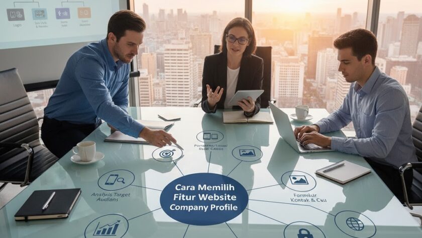 cara memilih fitur website company profile