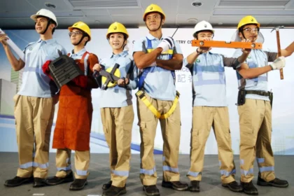 seragam kerja tim lapangan