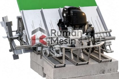 cara kerja mesin tanam padi 4 baris