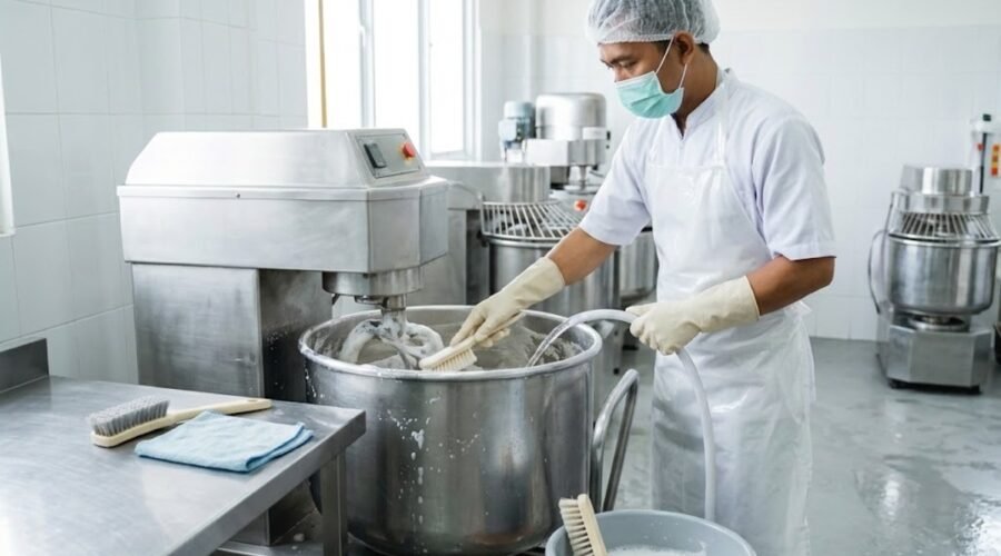 cara menjaga kebersihan alat produksi