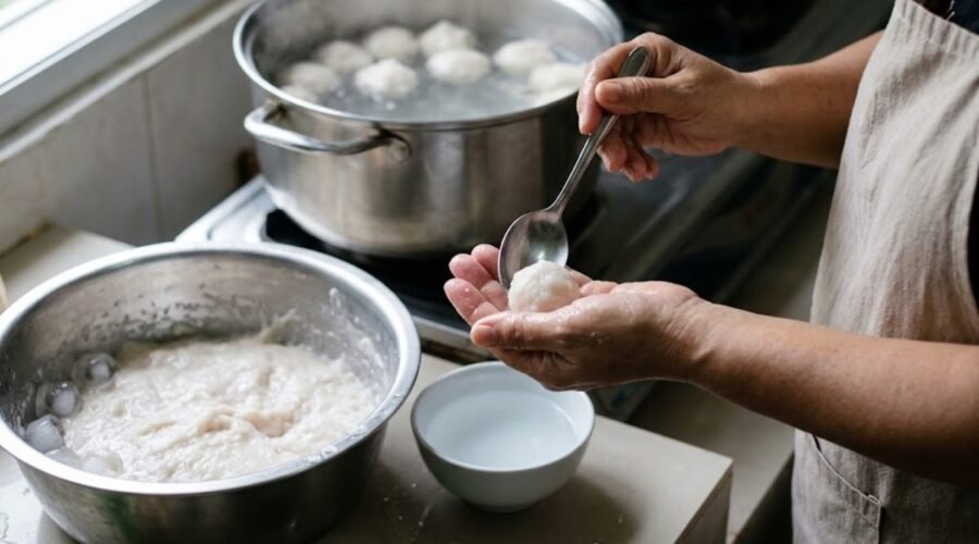 membuat bakso ikan dengan tekstur lembut