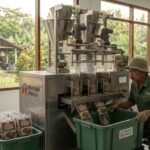 takaran bubuk dalam kemasan sachet